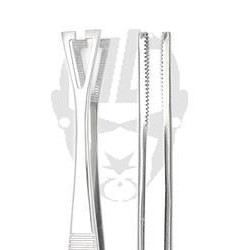 Pennington 5 3/4" Tweezers Slotted with Easy Lock