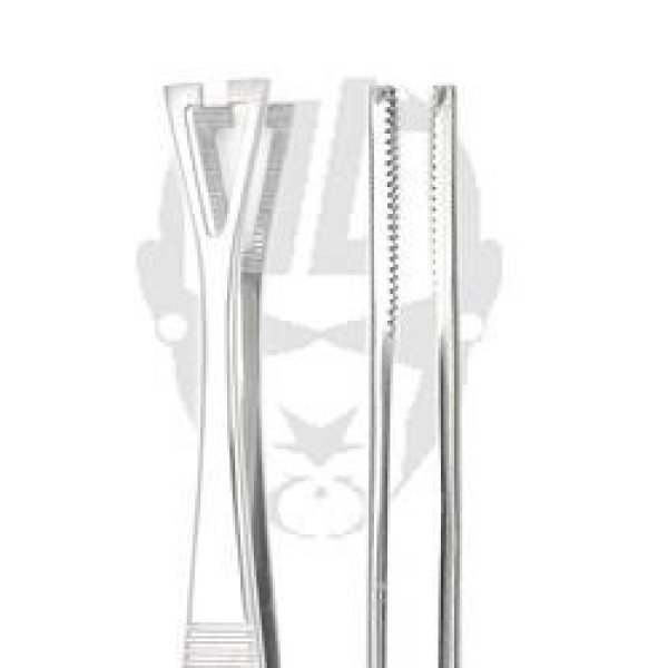 Pennington 5 3/4" Tweezers Slotted with Easy Lock