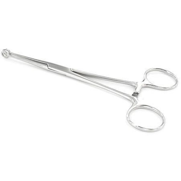 Ring Forceps - 6.5" Stainless Steel Multi Purpose Body Piercing Forceps