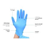 Gloves Blu-Skin Nitrile Medinox Gloves Blu-Skin Nitrile Medinox