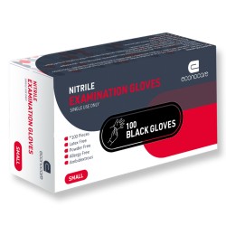 Gloves Nitrle Econocare Black Gloves Nitrle Econocare Black