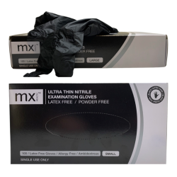 Gloves Black Nitrile Medinox