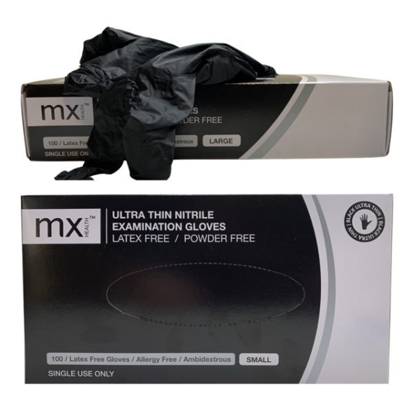 Gloves Black Nitrile Medinox Gloves Black Nitrile Medinox mx™