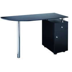 Tattoo Artist Table with Cupboard and Chrome Leg 