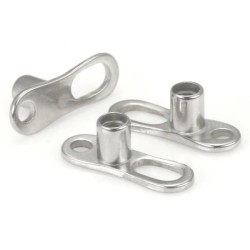Dermal Anchor with 2mm Rise & 2-Hole Base (14g Titanium)