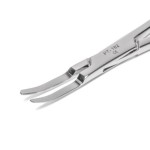 Forceps with Flat Tip (Curved 5.5" Stainless Steel Kelly)
