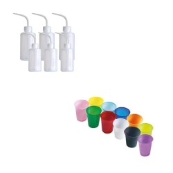 Rinse Bottles & wash cups Rinse Bottles & wash cups