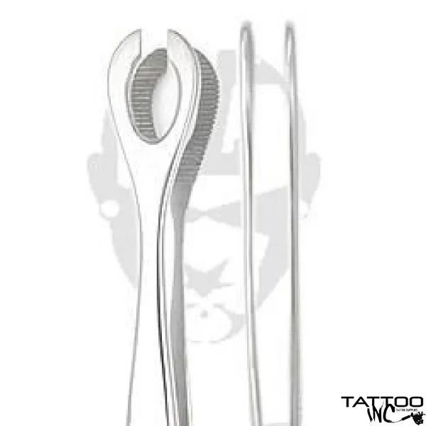 Forester (Sponge) 5 3/4" Tweezers Slotted with Easy Lock