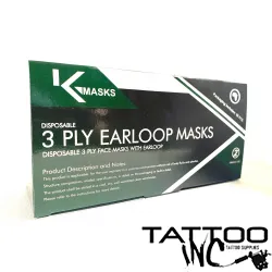 Face Mask 3 Ply Black box of 50