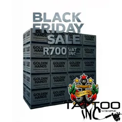 Golden Hands™ Black Nitrile Gloves – Case of 10 Boxes