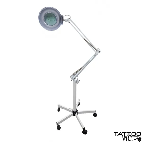 Ribalta Magnifying Lamp LED – Professional Tattoo Lighting – TattooINC Ribalta Magnifying Lamp with Stand LED – Tattoo Studio Lighting – TattooINC
